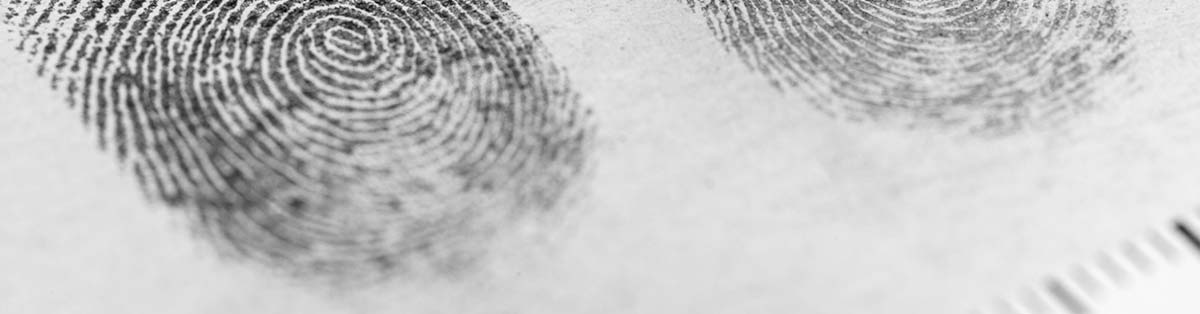 Fingerprints After Suspect Booked for a Crime
